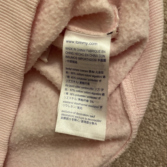 Tommy Hilfiger Baby Pink Pullover Sweatshirt - Picture 3 of 4